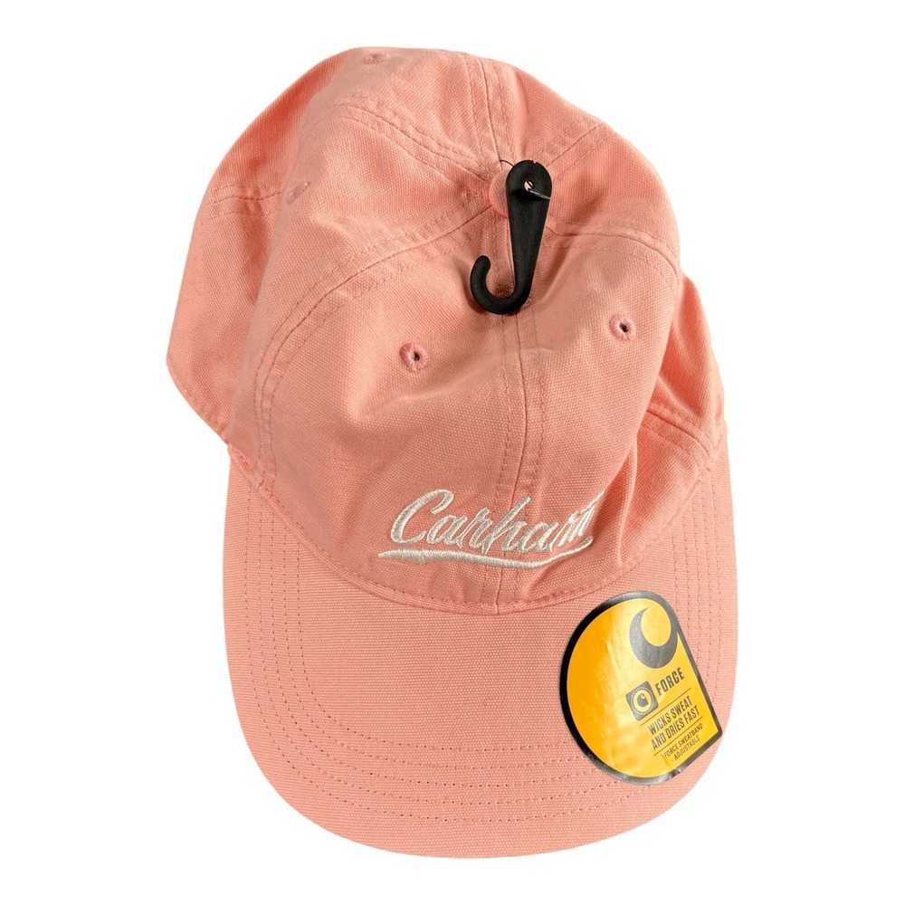 Carhartt Peachy Pink Cap Women's AH5247-W, New w/Tags Canvas Script Graphic Cap